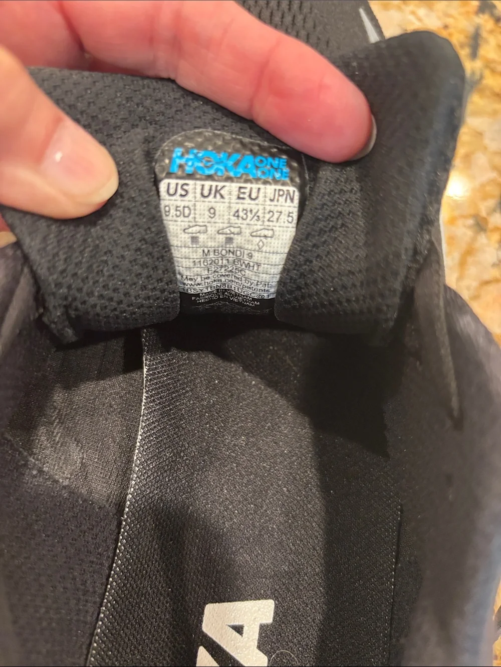 HOKA- men’s 9D- “standard width”